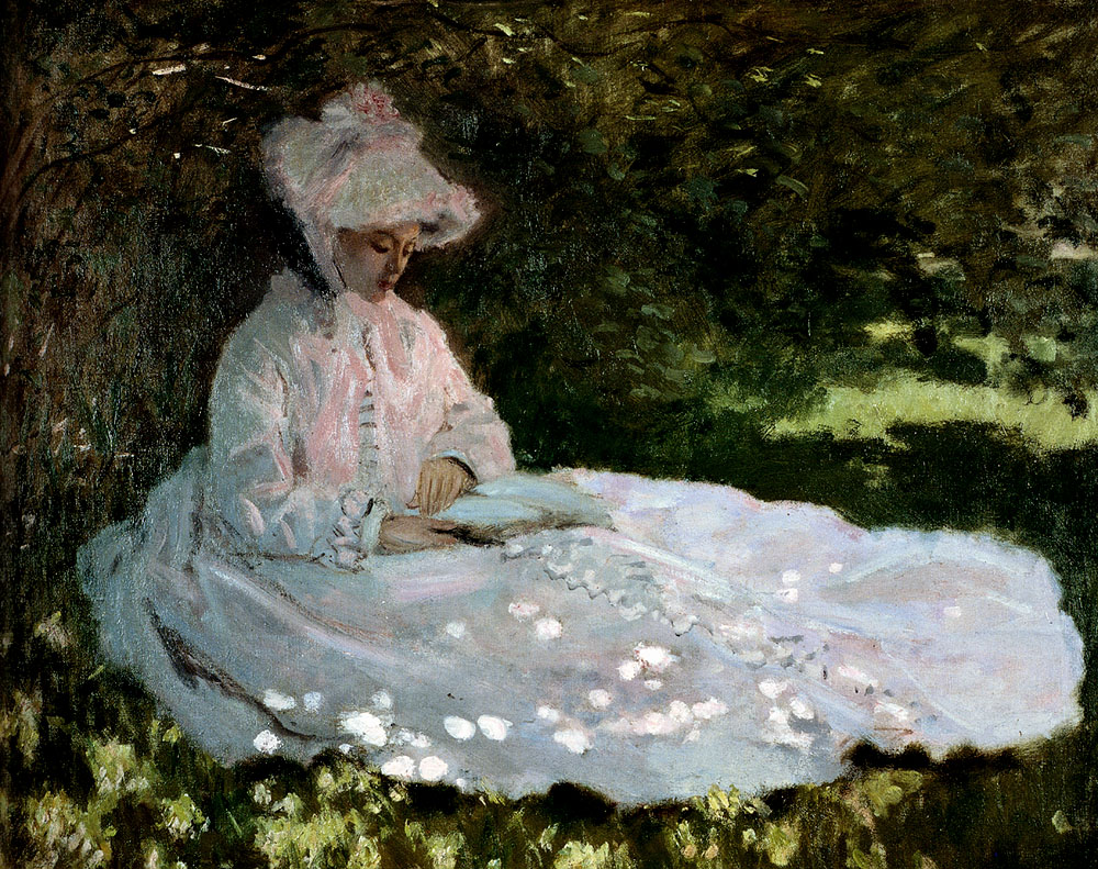 A Woman Reading 1872 - Claude Monet Paintings